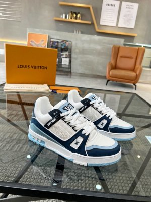 basket lv homme bleu 8f8faa