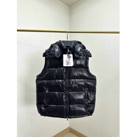 doudoune moncler sans manche bleu marine 2119893