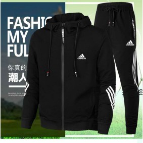 ensemble adidas rouge homme AD008